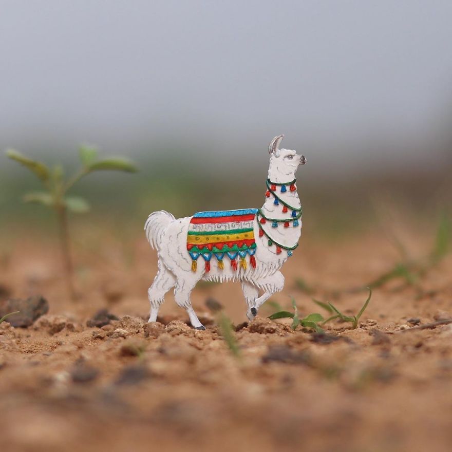 We’ve Been Creating Miniature Paper Birds And Animals Every Day Since 1st January 2018