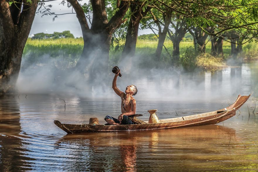 Drinking Water, Hla Moe Naing, Myanmar