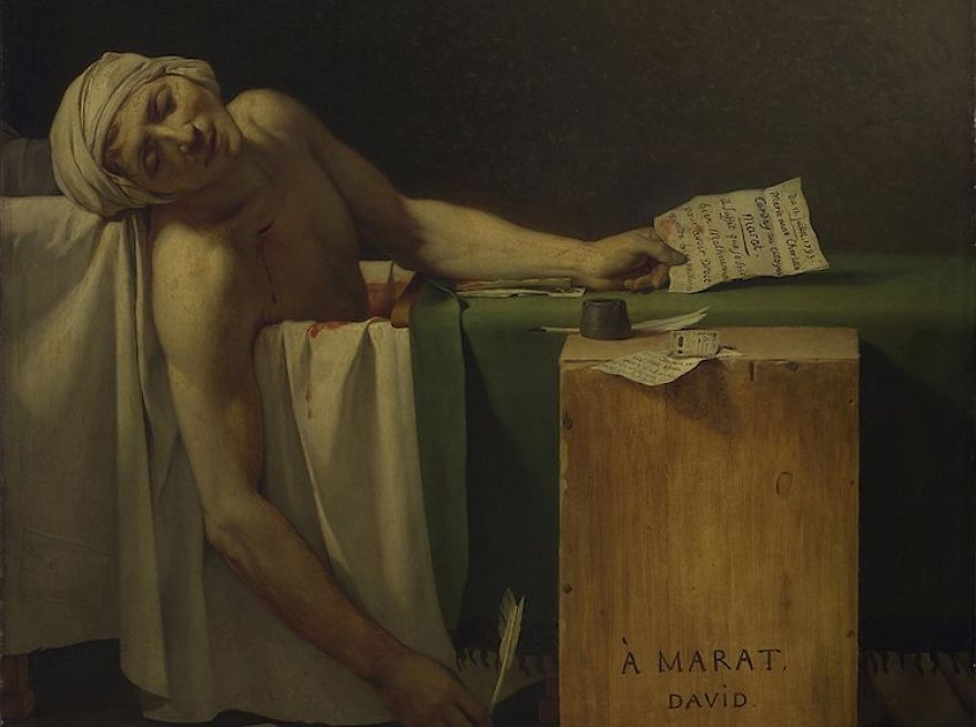 Death Of Marat, Jacques-Louis David, 1793
