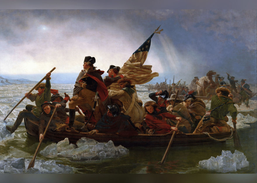 Washington Crossing The Delaware, Emanuel Leutze, 1851