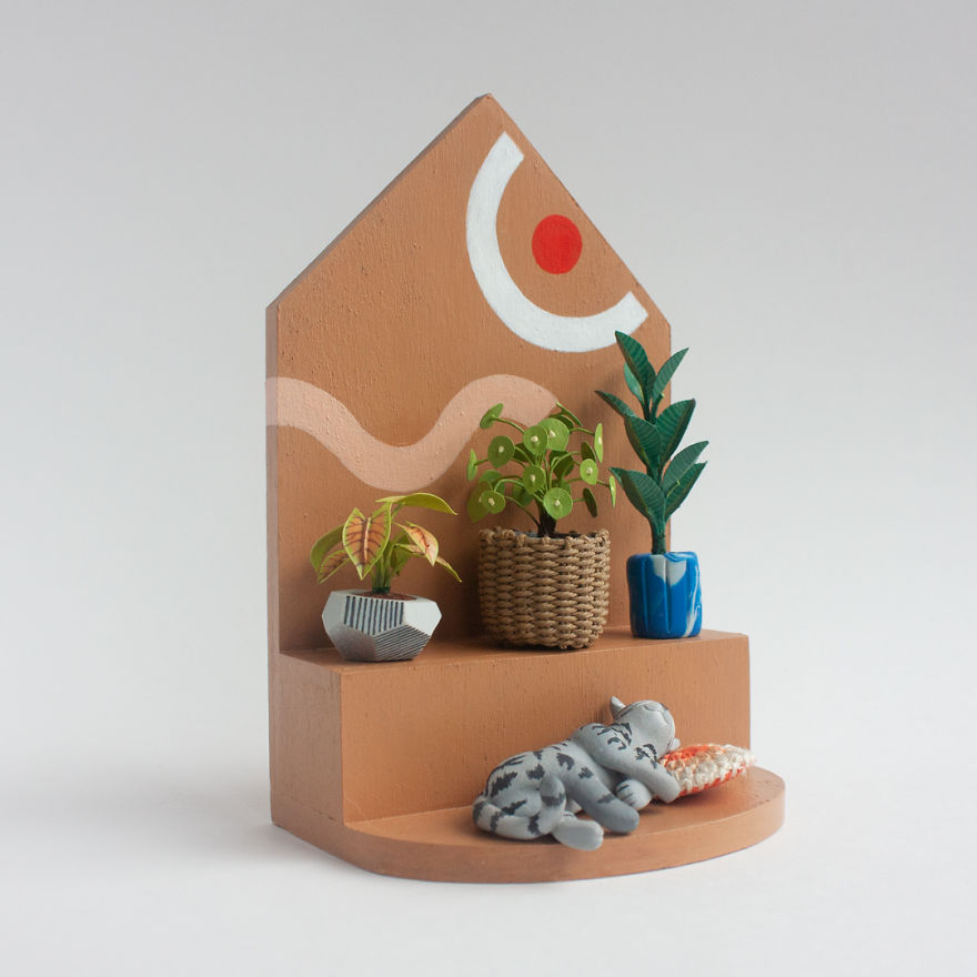 I Can't Seem To Keep Plants Alive, So I Made My Dream Indoor Garden Out Of Art Materials