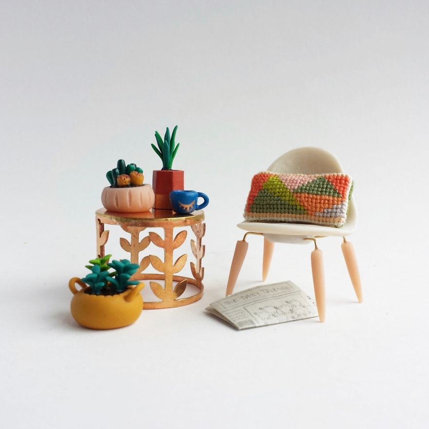 I Can't Seem To Keep Plants Alive, So I Made My Dream Indoor Garden Out Of Art Materials