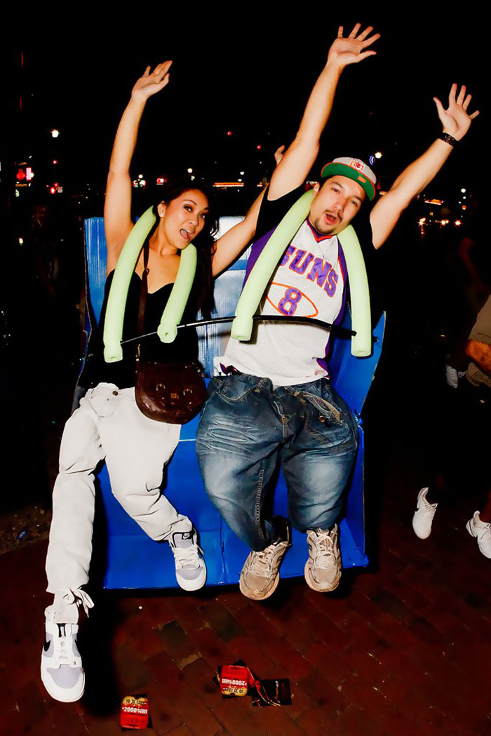 My Fiancé And I Went As A Roller Coaster For Halloween Last Year