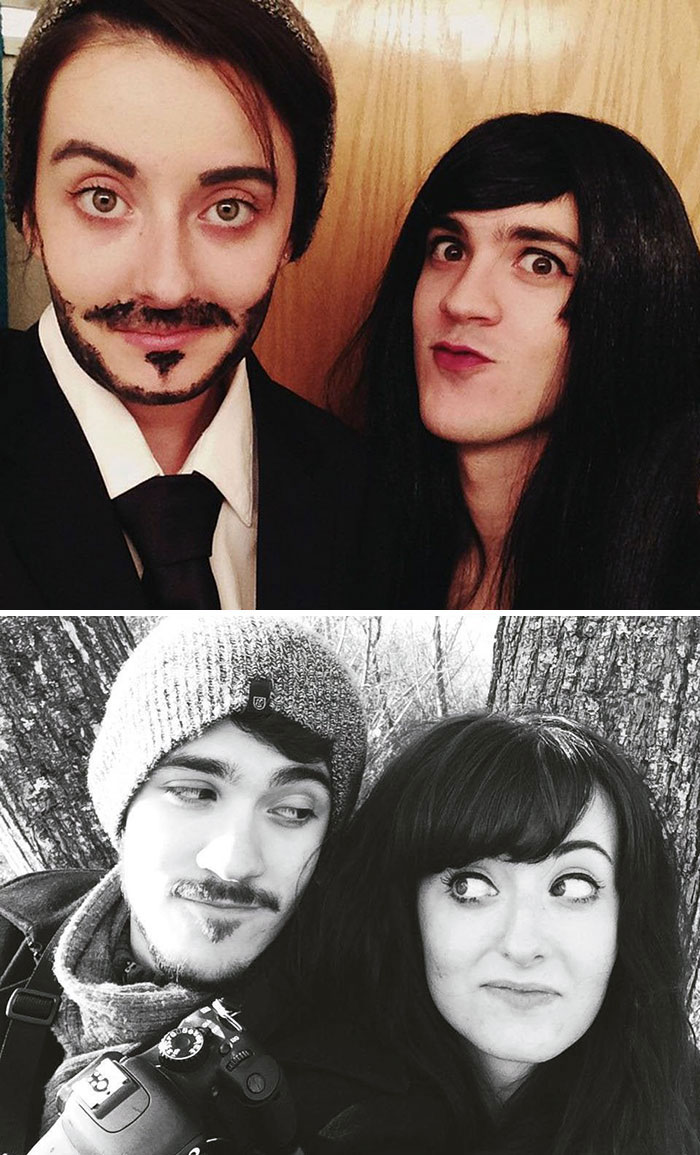 My Boyfriend And I Dressed Up As Each Other On Halloween