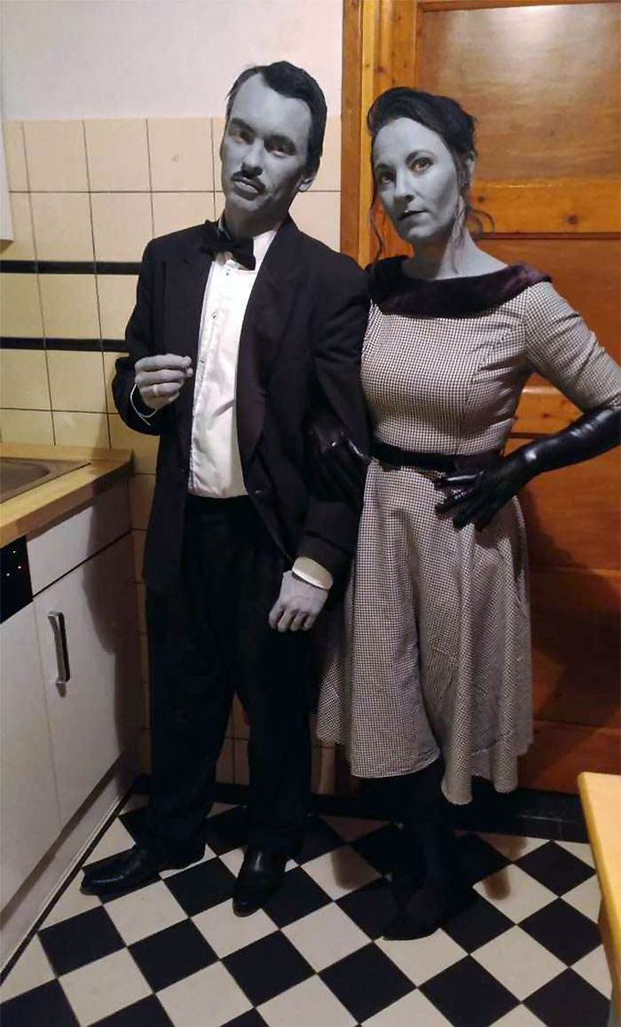 Our Grayscale Halloween Costumes