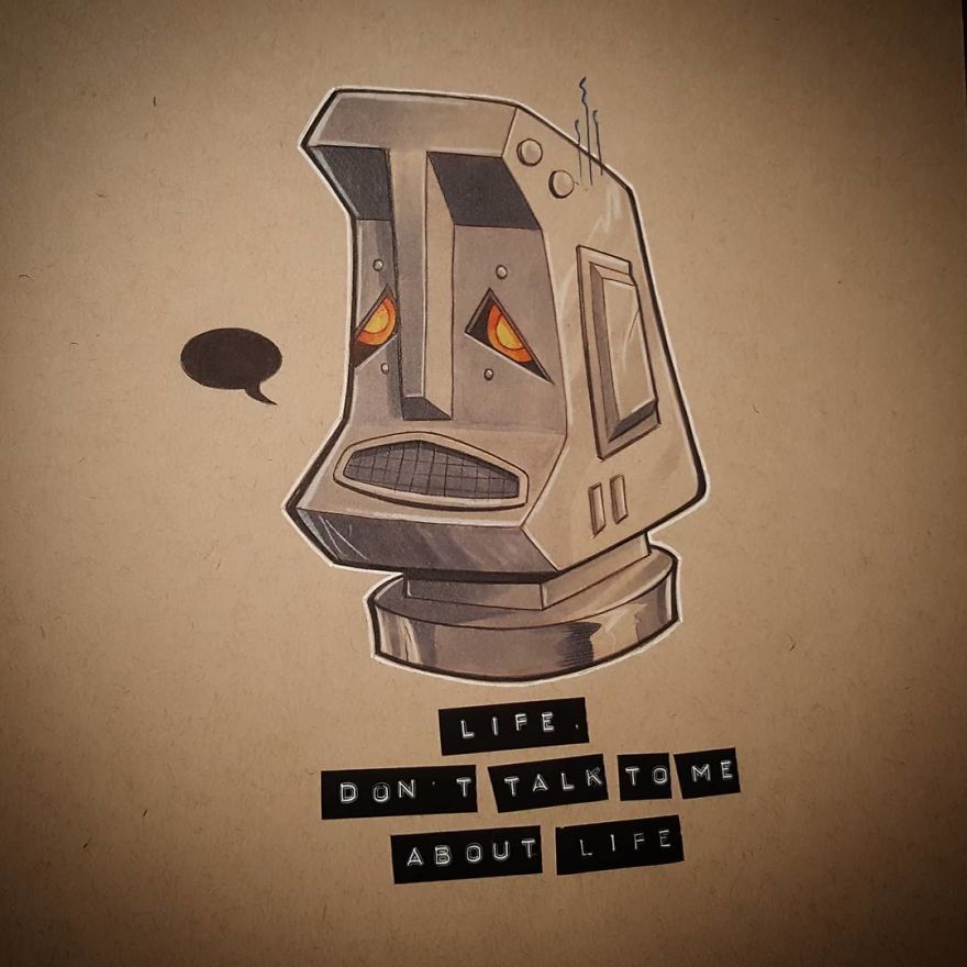 Marvin The Paranoid Android (The Hitchhiker's Guide To The Galaxy)