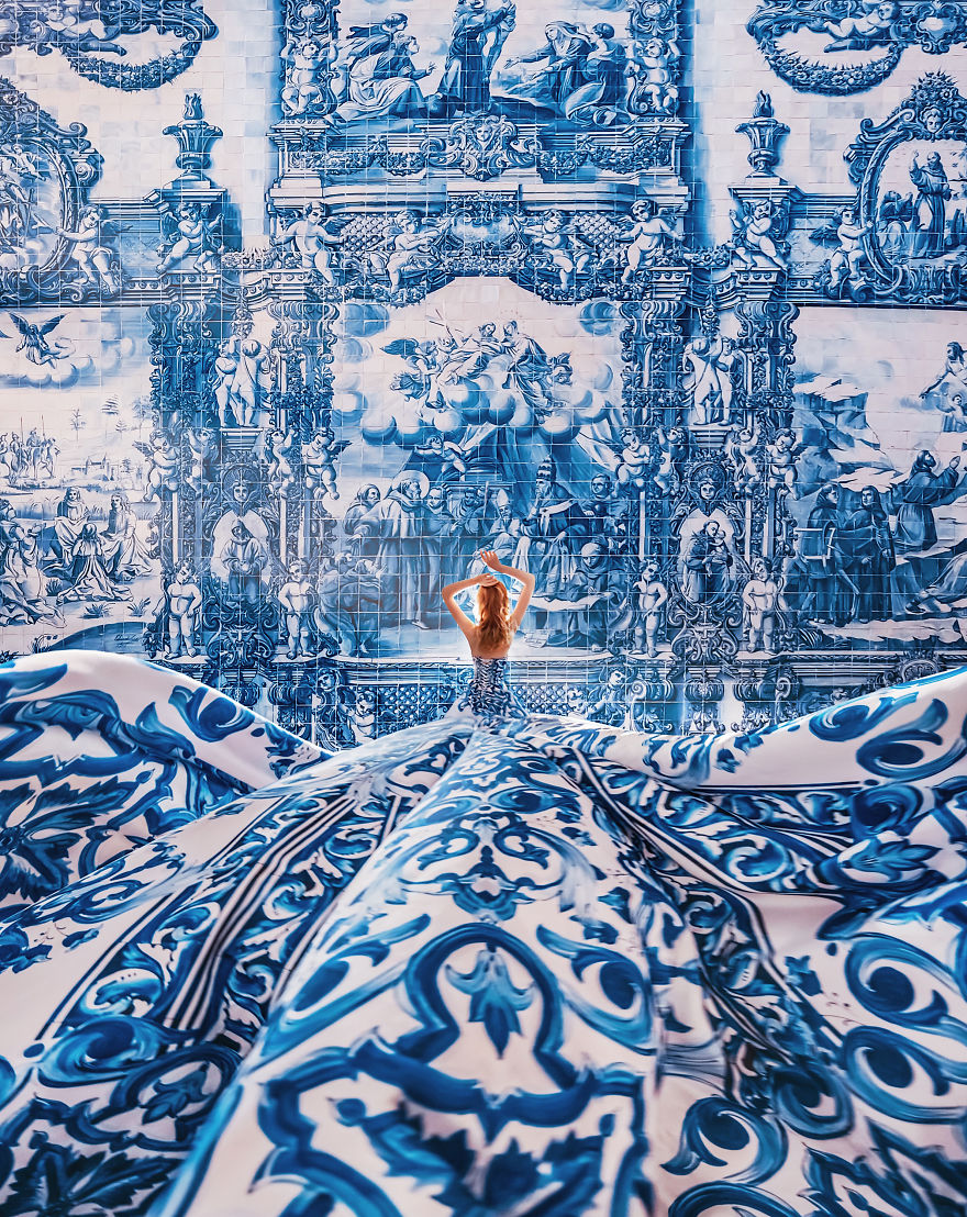 I Travel The World To Photograph Girls In Dresses Against Backgrounds Of The Most Beautiful Places (Again)