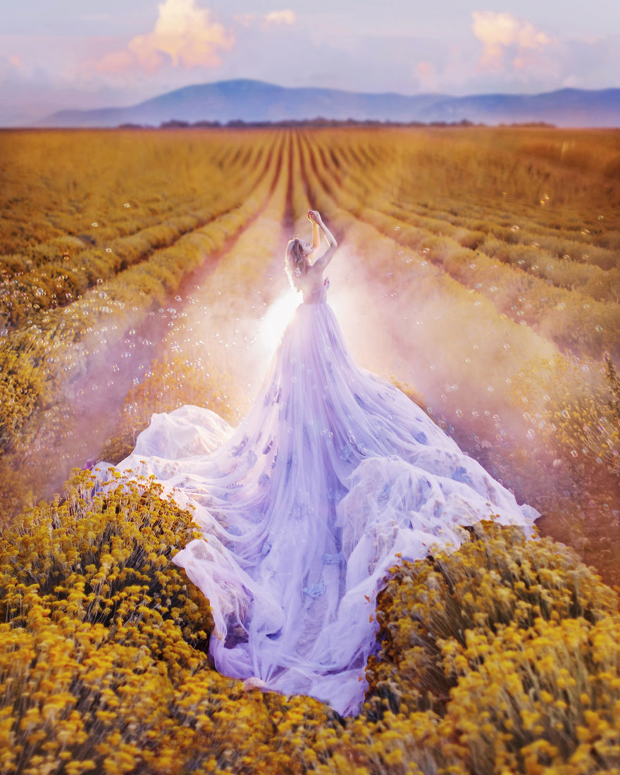 I Travel The World To Photograph Girls In Dresses Against Backgrounds Of The Most Beautiful Places (Again)