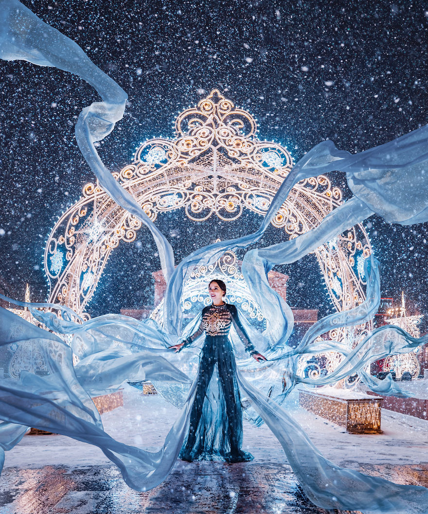 I Travel The World To Photograph Girls In Dresses Against Backgrounds Of The Most Beautiful Places (Again)