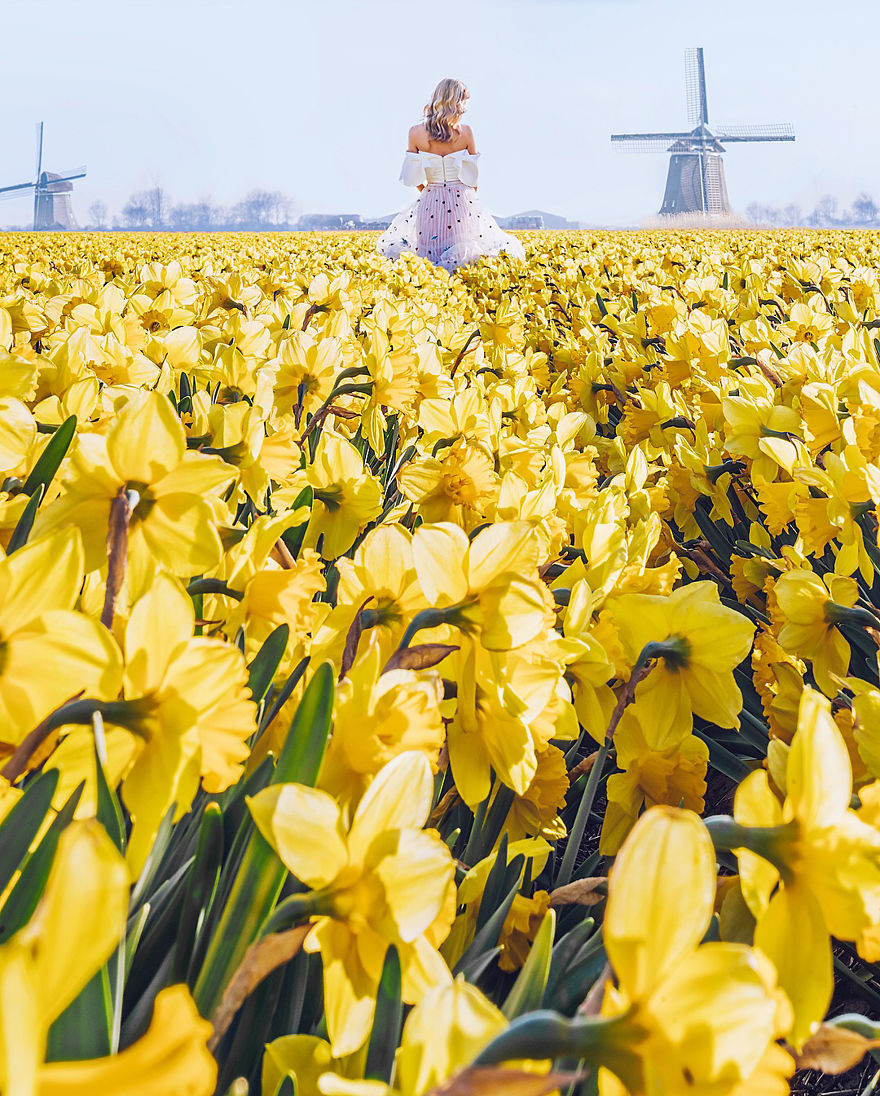 I Travel The World To Photograph Girls In Dresses Against Backgrounds Of The Most Beautiful Places (Again)