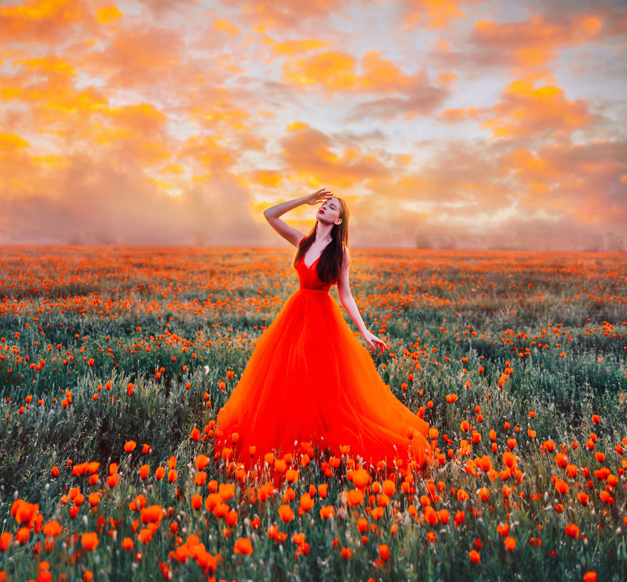 I Travel The World To Photograph Girls In Dresses Against Backgrounds Of The Most Beautiful Places (Again)