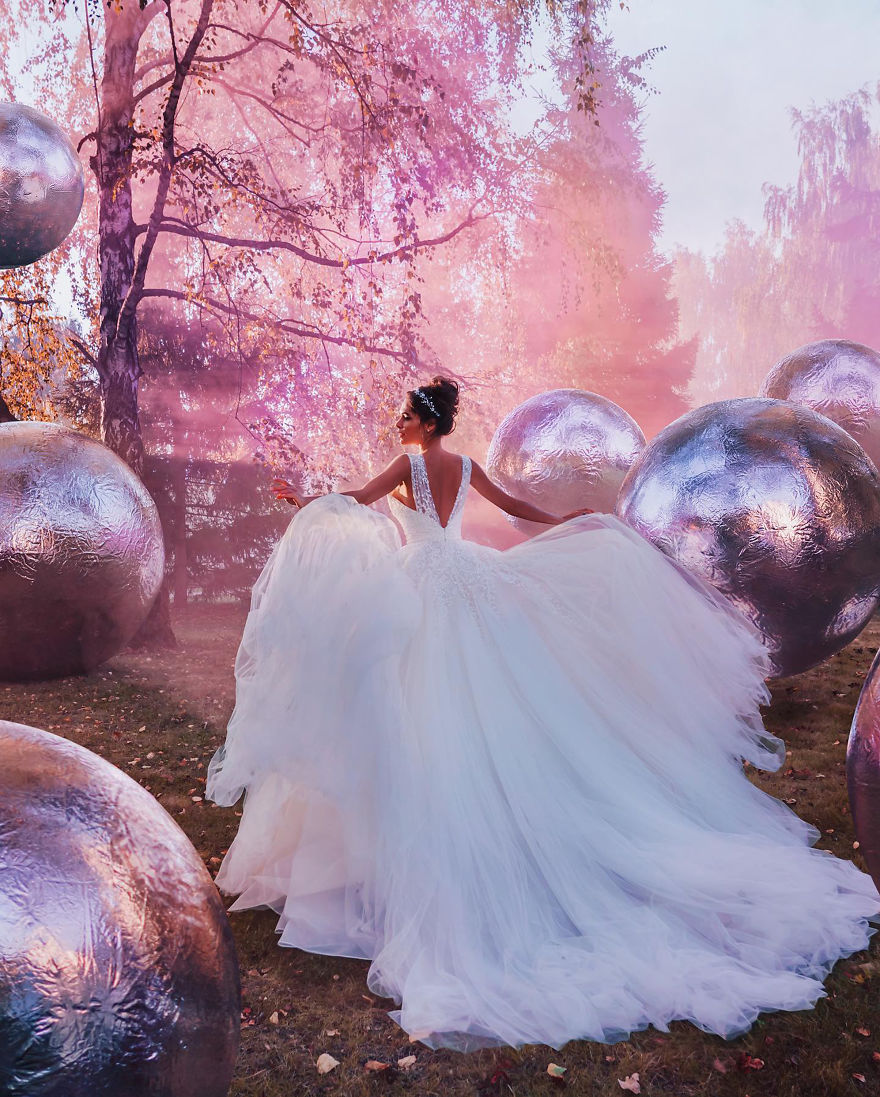 I Travel The World To Photograph Girls In Dresses Against Backgrounds Of The Most Beautiful Places (Again)