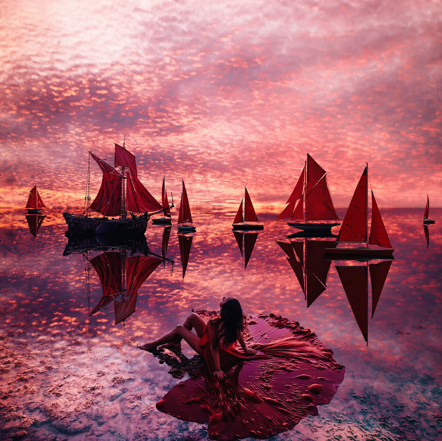 I Travel The World To Photograph Girls In Dresses Against Backgrounds Of The Most Beautiful Places (Again)