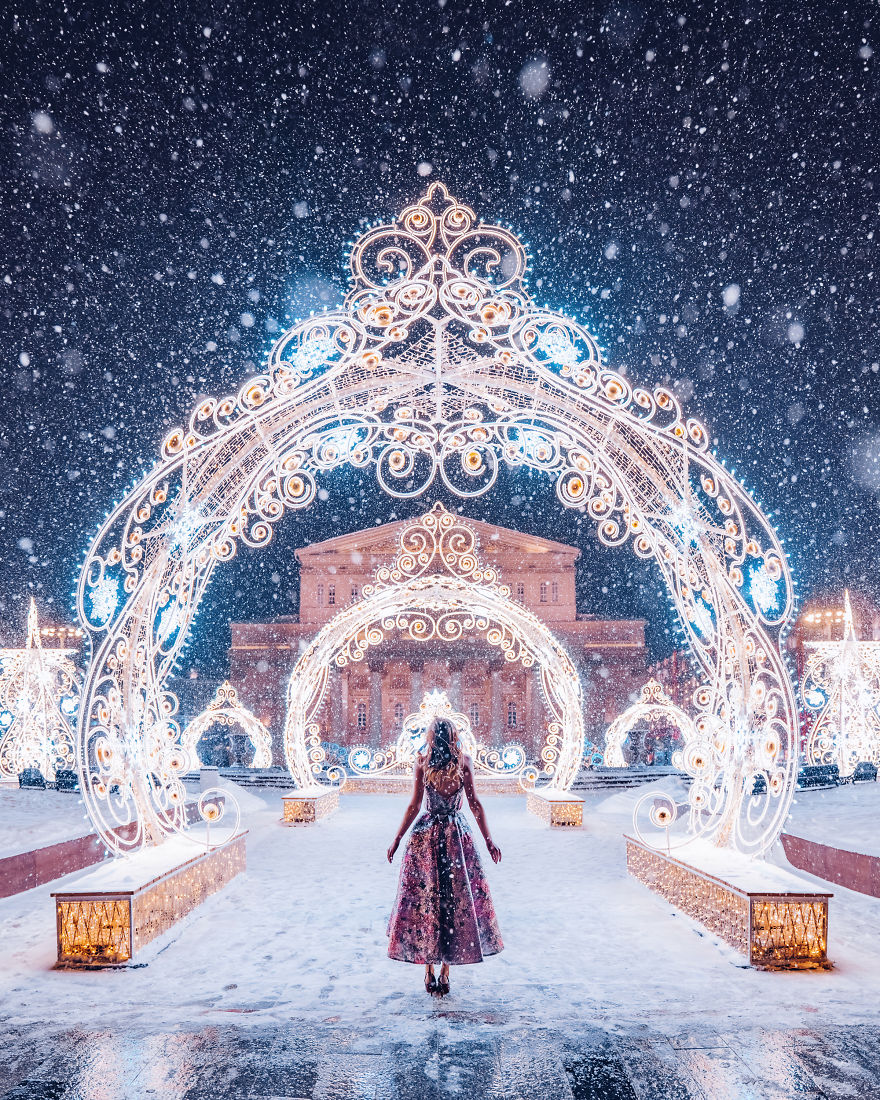 I Travel The World To Photograph Girls In Dresses Against Backgrounds Of The Most Beautiful Places (Again)