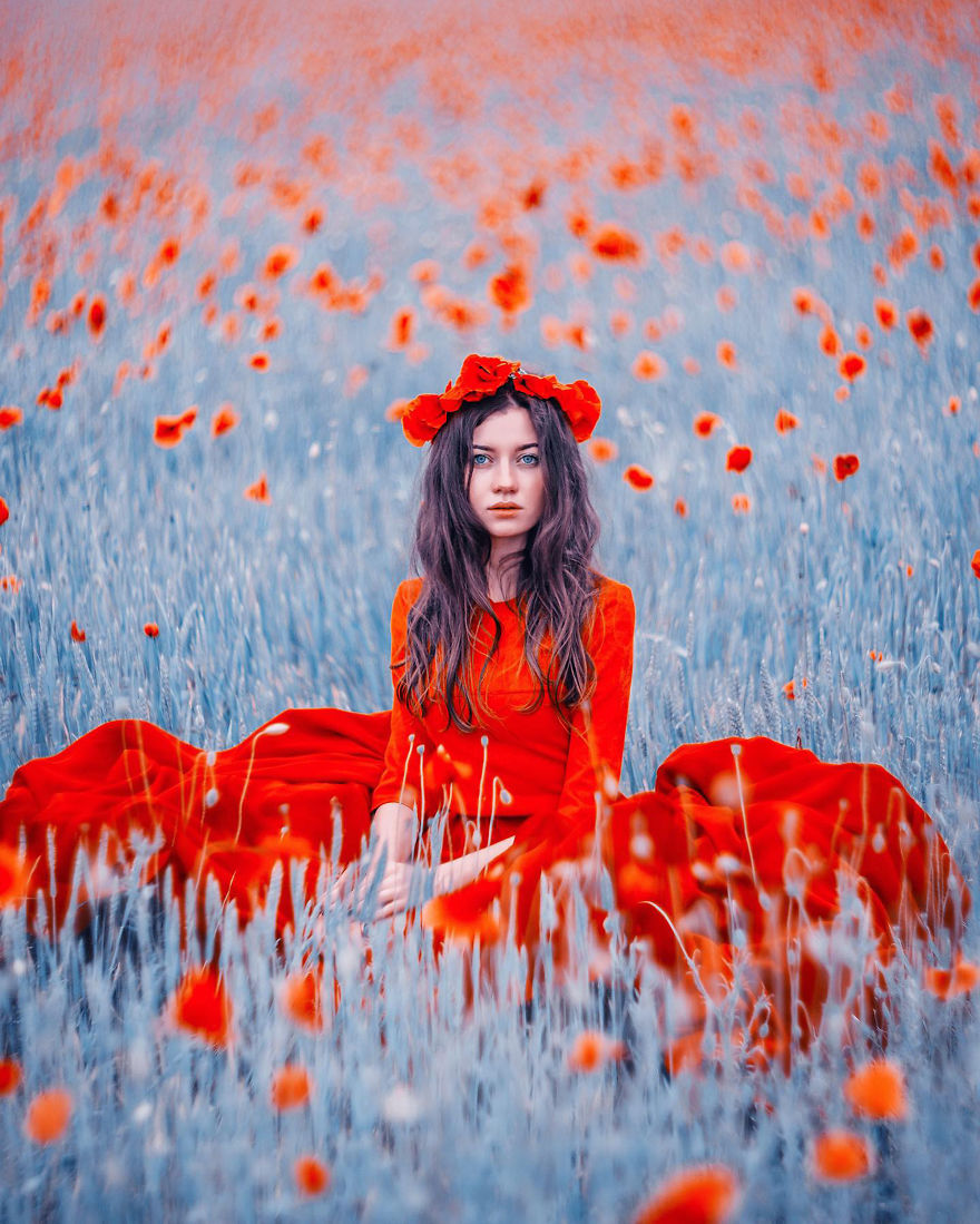 I Travel The World To Photograph Girls In Dresses Against Backgrounds Of The Most Beautiful Places (Again)