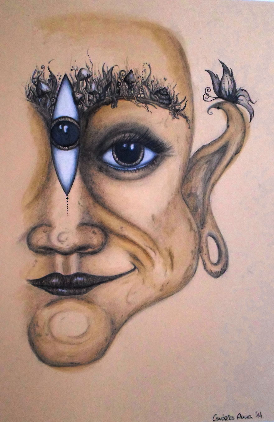 I Am Making Pictures To Show What Is Behind My Eyelids