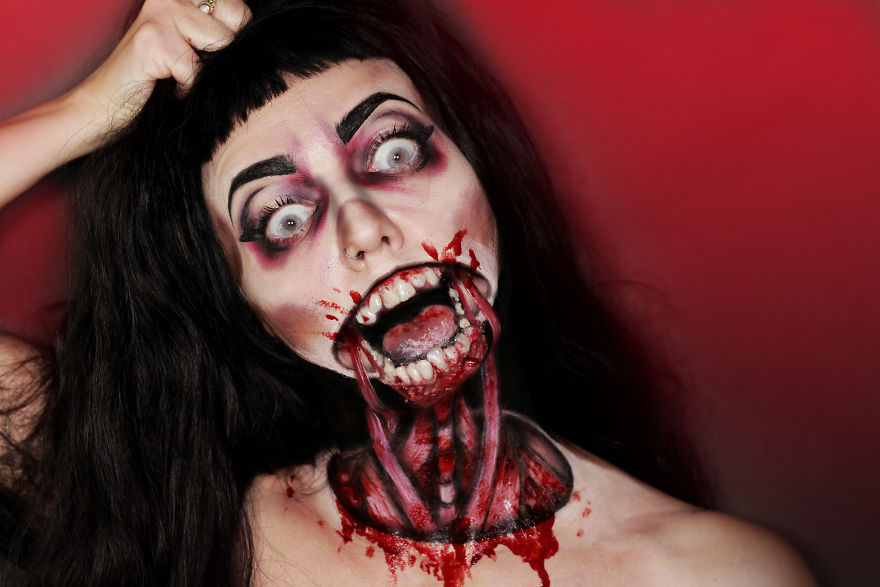 I Create Creepy And Creative Make-UPS