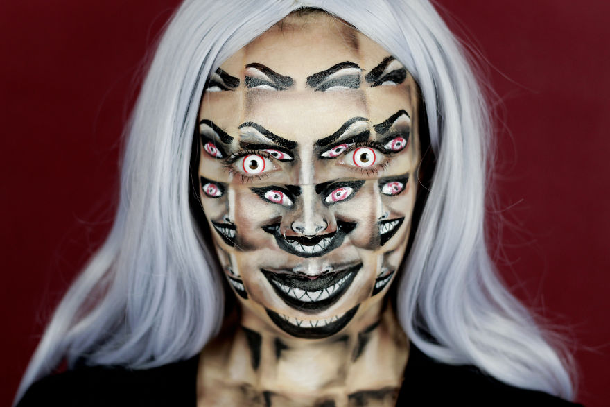I Create Creepy And Creative Make-UPS