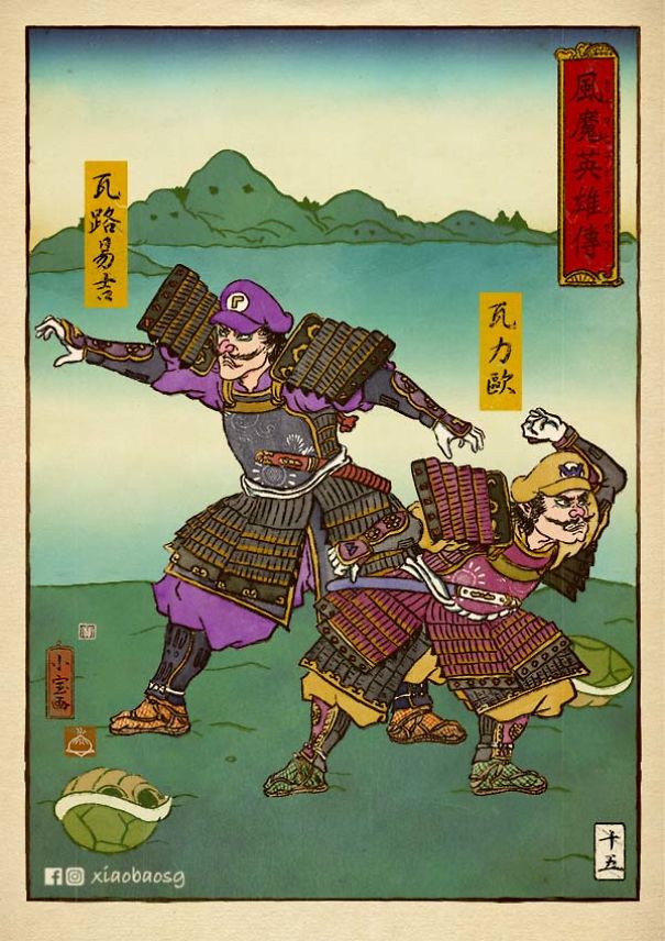 I Recreated Popular Villains In Ukiyo-E Style.