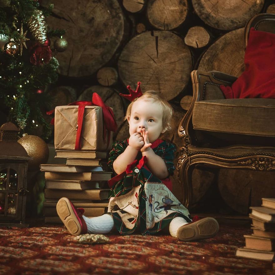 I Design Costumes And Flower Crowns To Photoshoot My Adorable Adopted Girl With Down Syndrome.