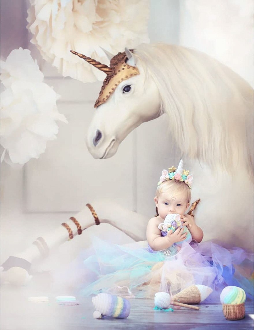 I Design Costumes And Flower Crowns To Photoshoot My Adorable Adopted Girl With Down Syndrome.