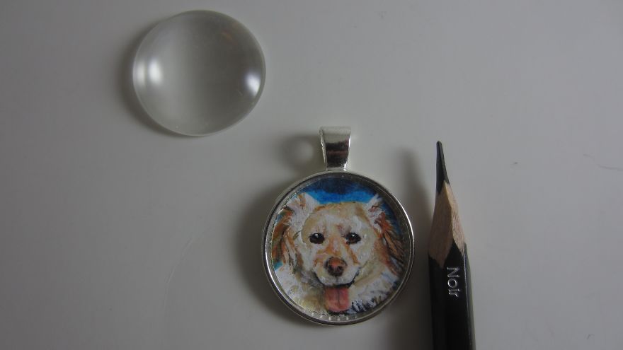 I Hand Paint 1-Inch Pet Portraits (20 Pics)