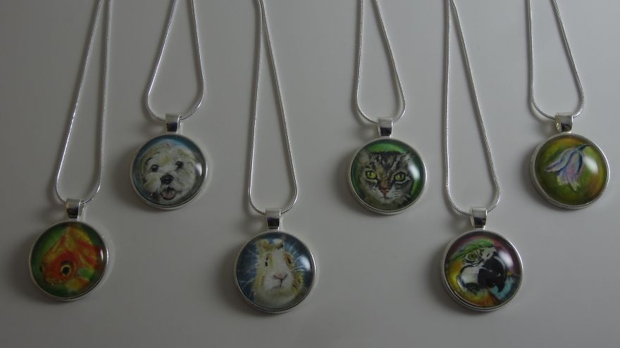 I Hand Paint 1-Inch Pet Portraits (20 Pics)