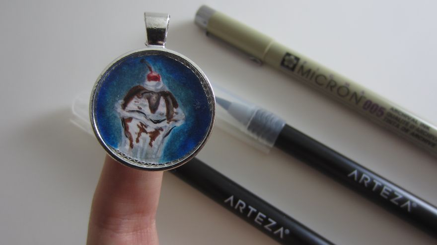 I Hand Paint 1-Inch Pet Portraits (20 Pics)