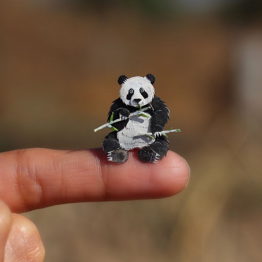 We’ve Been Creating Miniature Paper Birds And Animals Every Day Since 1st January 2018