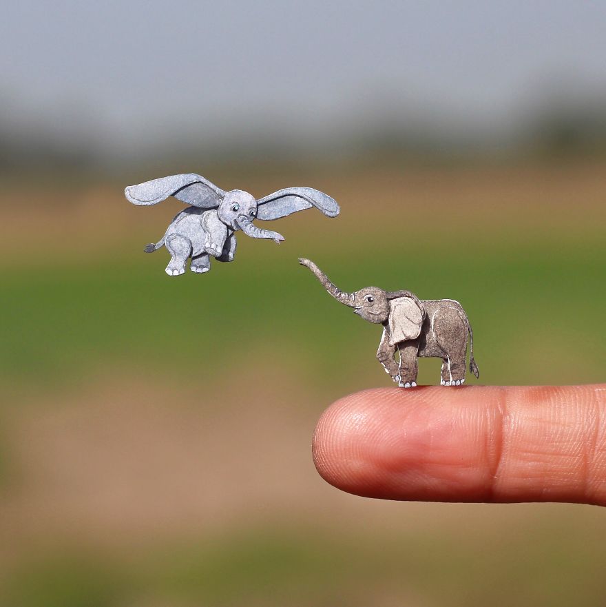 We’ve Been Creating Miniature Paper Birds And Animals Every Day Since 1st January 2018