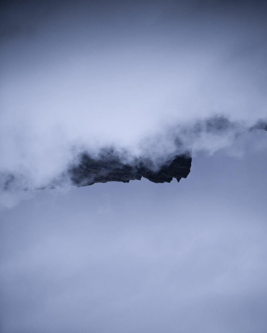 Mountain Peaks In The Clouds