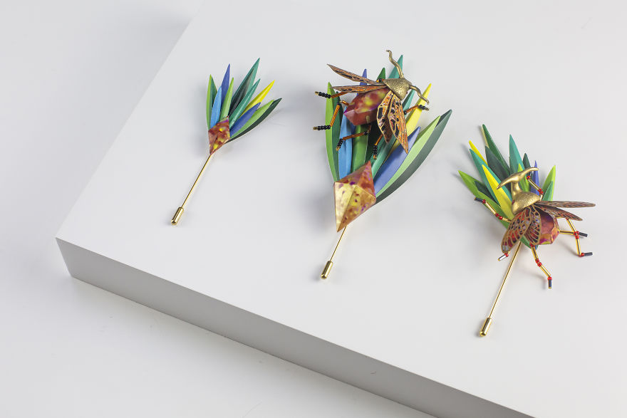 Our 26 Pics Of An Intricate Jewelry Series Made Almost Entirely From Paper