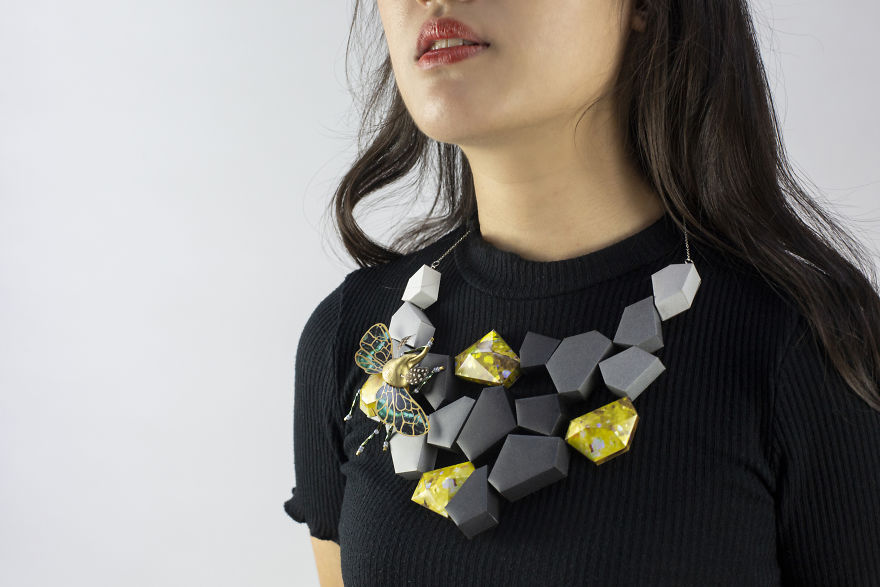 Our 26 Pics Of An Intricate Jewelry Series Made Almost Entirely From Paper