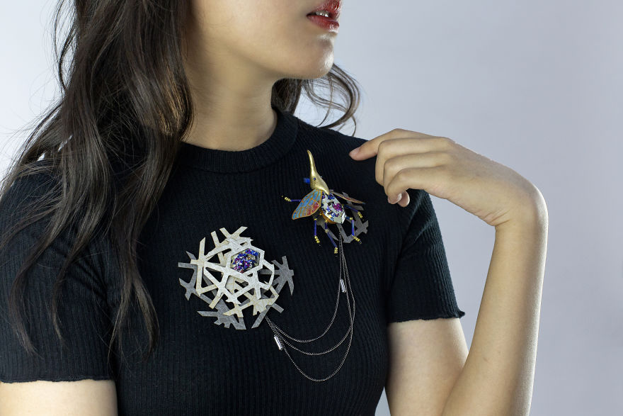 Our 26 Pics Of An Intricate Jewelry Series Made Almost Entirely From Paper