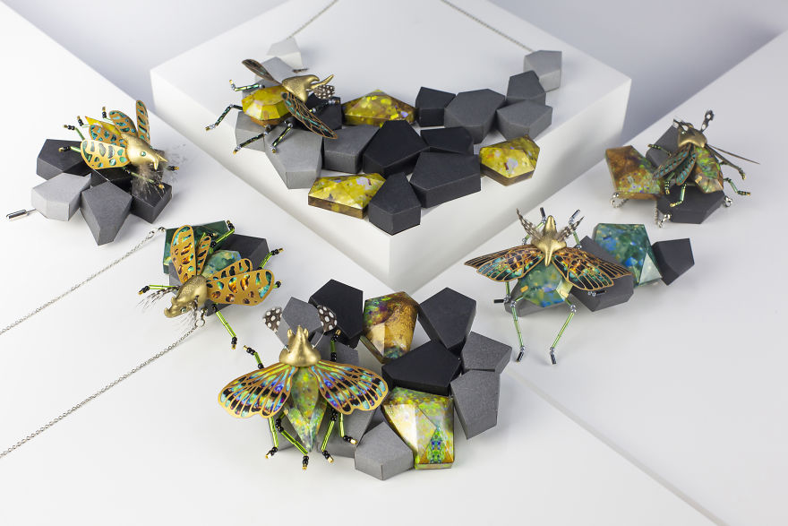 Our 26 Pics Of An Intricate Jewelry Series Made Almost Entirely From Paper