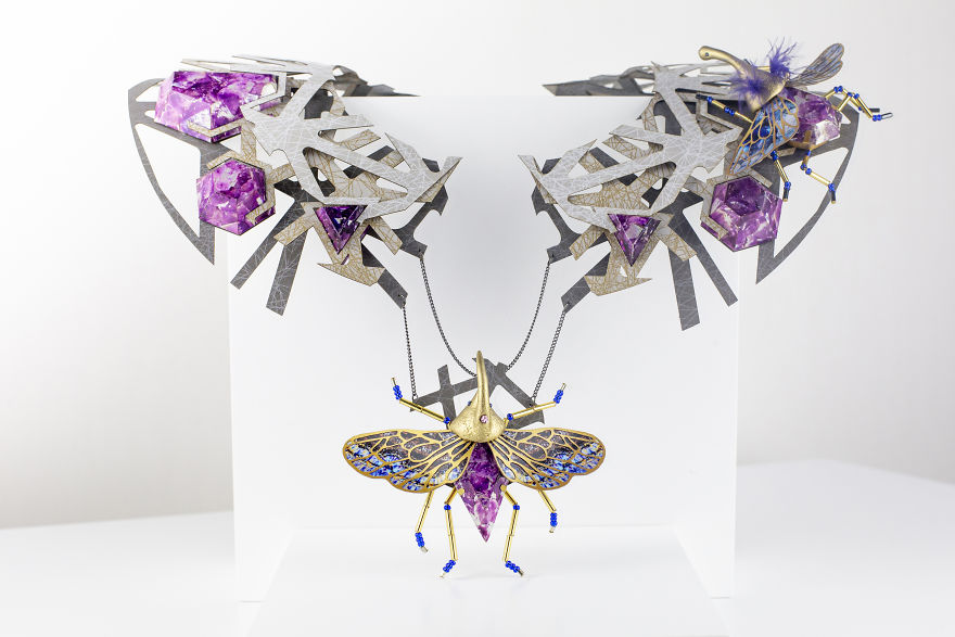 Our 26 Pics Of An Intricate Jewelry Series Made Almost Entirely From Paper