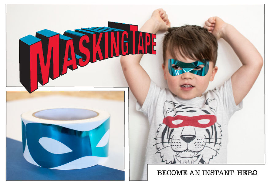 Literal 'Masking Tape' For Instant Superheroes