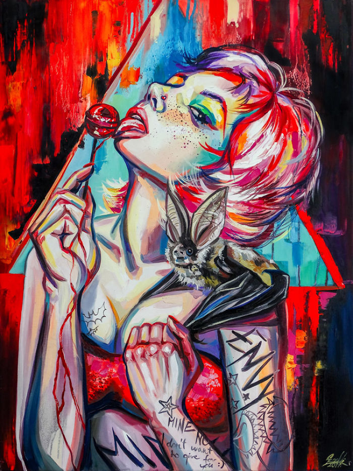 My Woman Portraits From The Last Two Years With Some Halloween, Creepy Twists