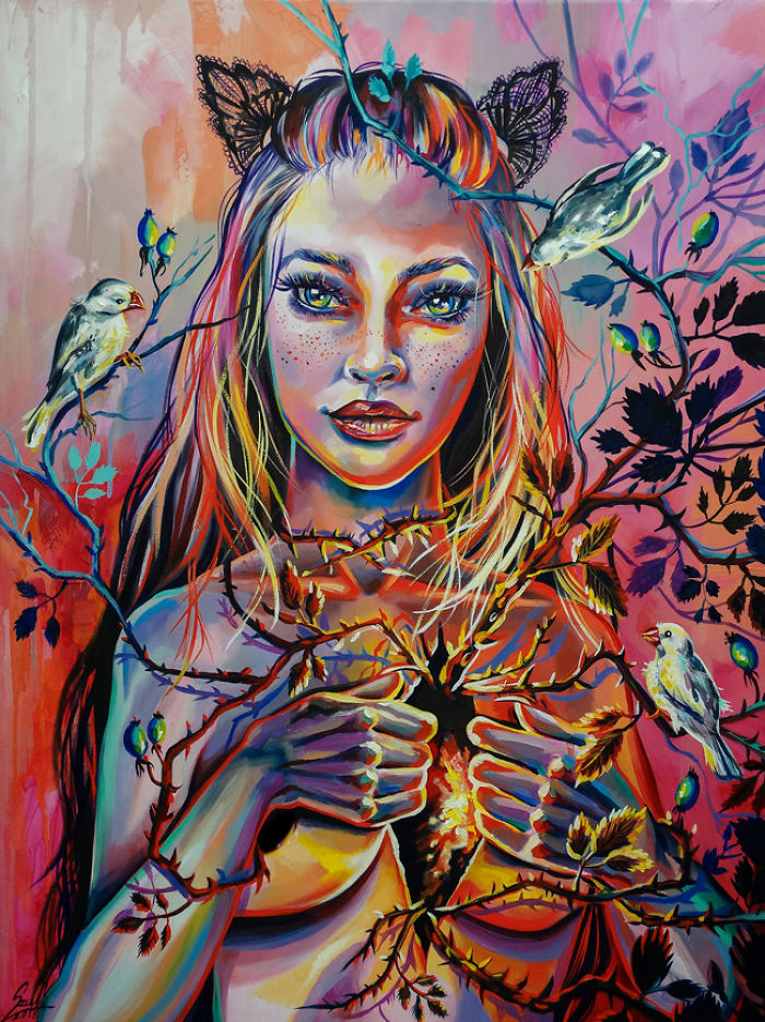 My Woman Portraits From The Last Two Years With Some Halloween, Creepy Twists