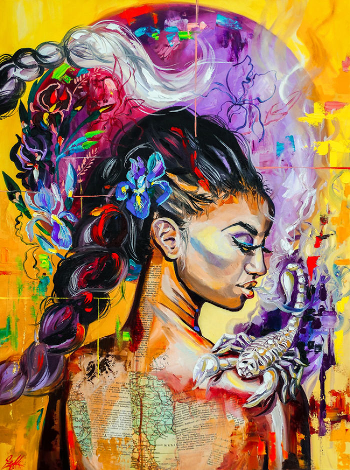 My Woman Portraits From The Last Two Years With Some Halloween, Creepy Twists