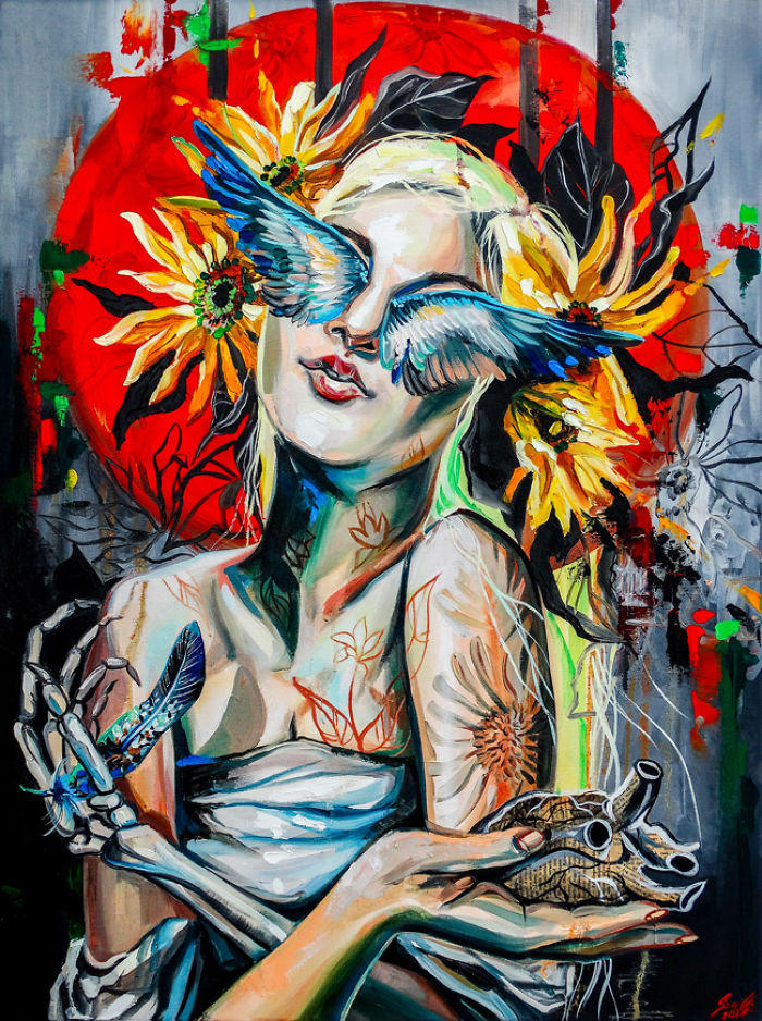 My Woman Portraits From The Last Two Years With Some Halloween, Creepy Twists