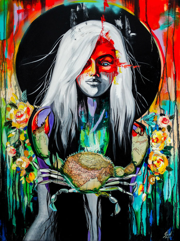 My Woman Portraits From The Last Two Years With Some Halloween, Creepy Twists