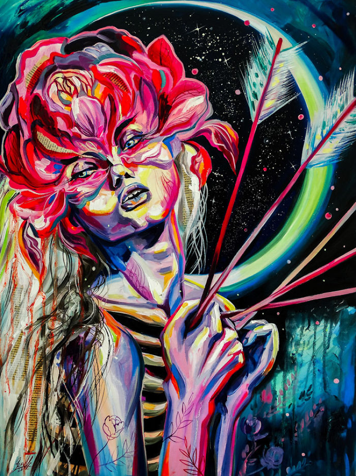 My Woman Portraits From The Last Two Years With Some Halloween, Creepy Twists