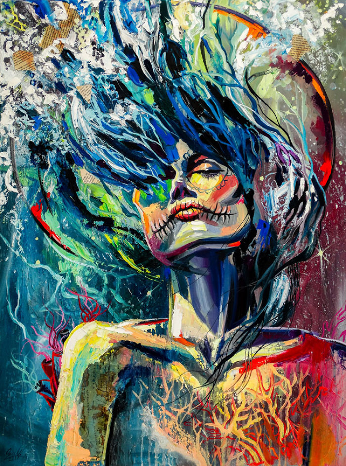 My Woman Portraits From The Last Two Years With Some Halloween, Creepy Twists