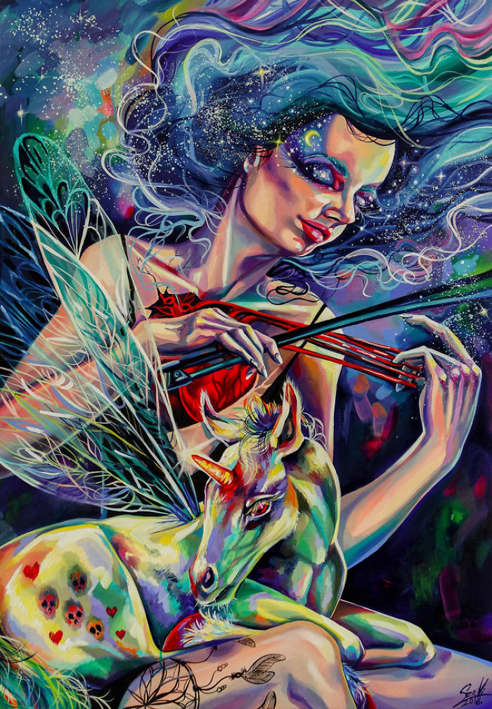 My Woman Portraits From The Last Two Years With Some Halloween, Creepy Twists