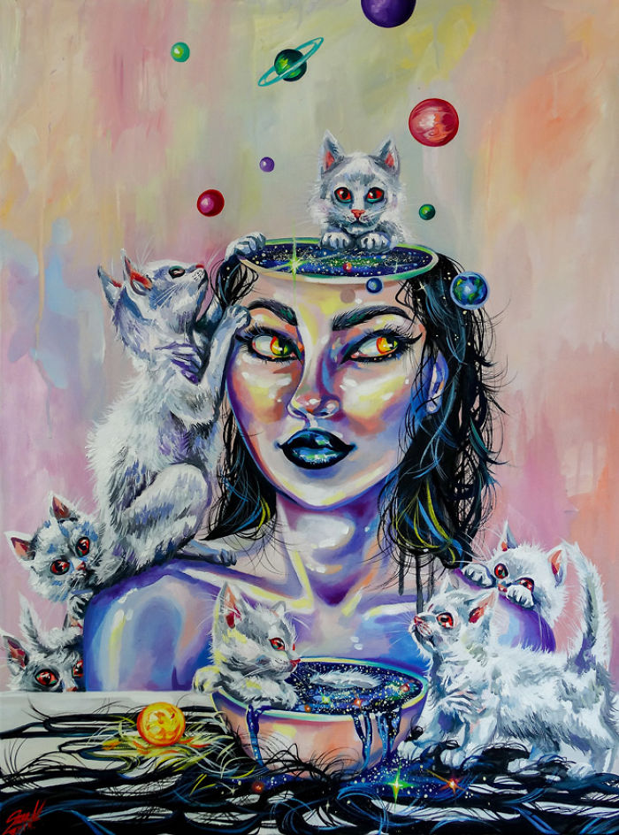 My Woman Portraits From The Last Two Years With Some Halloween, Creepy Twists