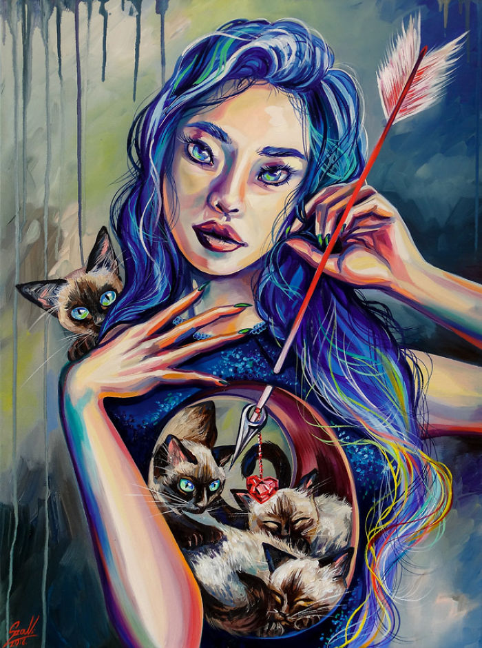 My Woman Portraits From The Last Two Years With Some Halloween, Creepy Twists