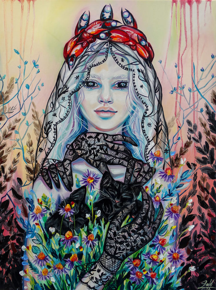 My Woman Portraits From The Last Two Years With Some Halloween, Creepy Twists