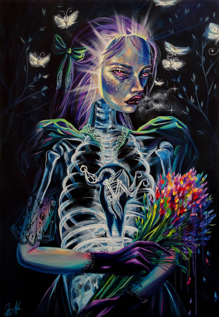 My Woman Portraits From The Last Two Years With Some Halloween, Creepy Twists