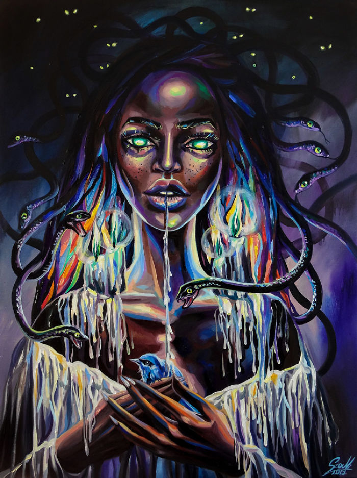 My Woman Portraits From The Last Two Years With Some Halloween, Creepy Twists